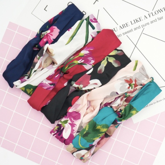 Floral Knotted Headband (1 pc.) - Picture 1 of 9